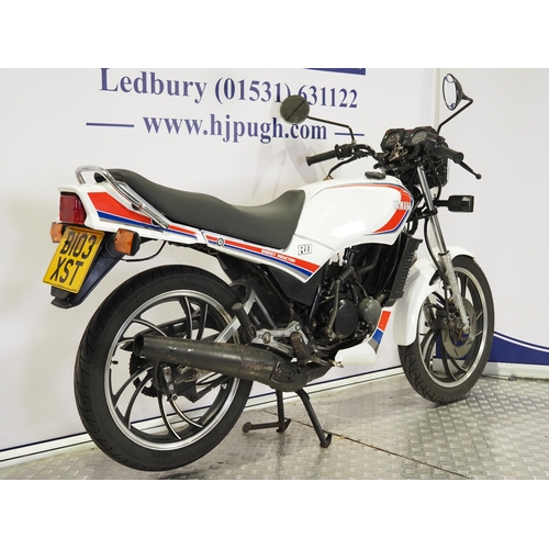 Yamaha RD80LC motorcycle. 1984. 99cc Frame No. 30W-013912 Engine No ...