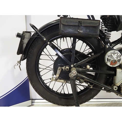 848 - Scott Flying Squirrel motorcycle. 1929. 498cc
Frame No. 3152
Engine No. FZ1620A
Engine turns over wi... 