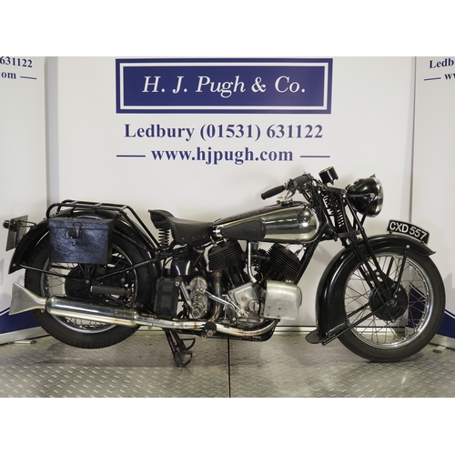 849 - Brough Superior replica motorcycle. 1936. 1323cc
Frame No. 3/63551
Engine No. DTZ/C83495/S
Runs and ... 