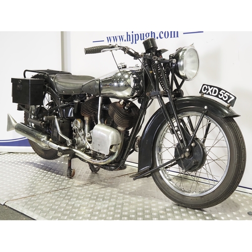 849 - Brough Superior replica motorcycle. 1936. 1323cc
Frame No. 3/63551
Engine No. DTZ/C83495/S
Runs and ... 