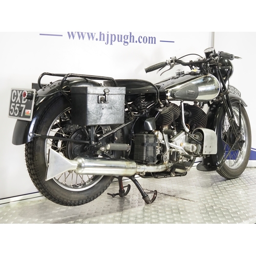 849 - Brough Superior replica motorcycle. 1936. 1323cc
Frame No. 3/63551
Engine No. DTZ/C83495/S
Runs and ... 