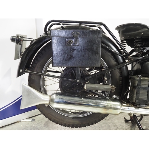 849 - Brough Superior replica motorcycle. 1936. 1323cc
Frame No. 3/63551
Engine No. DTZ/C83495/S
Runs and ... 