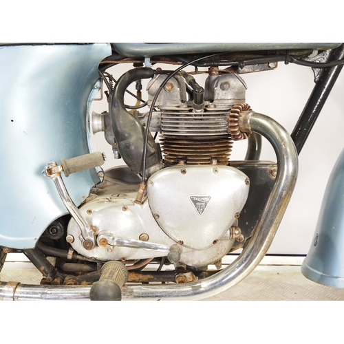 Triumph Twenty One 3TA motorcycle project. 1962. 350cc Frame No. 3TA ...