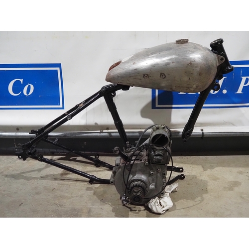 BSA rigid 350cc motorcycle project. Believed to be complete. Rode by ...