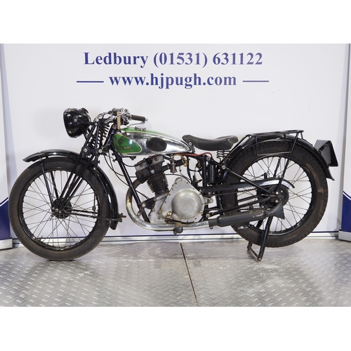 850A - New Imperial Model 30 motorcycle. 1934. 250cc
Frame No. 30 103/22812
Runs and rides but will require... 