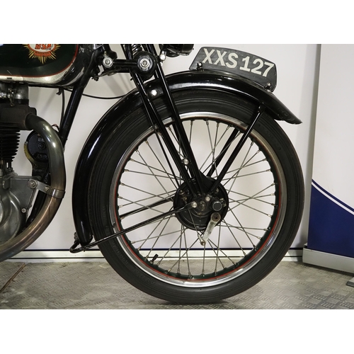 853 - BSA B21/B24 motorcycle. 1937. 350cc
Frame No. HB20 4060
Engine No. HR 25108
Runs and rides but may r... 