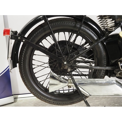 853A - AJS M5 motorcycle. 1929. 350cc
Frame No. M114427
Engine No. M5-114427
Runs and rides but will requir... 
