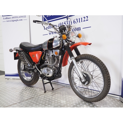 854A - BSA B50T trail bike. 1971. 500cc
Frame No. B50T JG00386
Engine No. B50T JG00386
Runs and rides. This... 