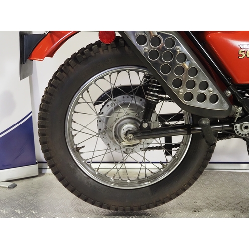 854A - BSA B50T trail bike. 1971. 500cc
Frame No. B50T JG00386
Engine No. B50T JG00386
Runs and rides. This... 