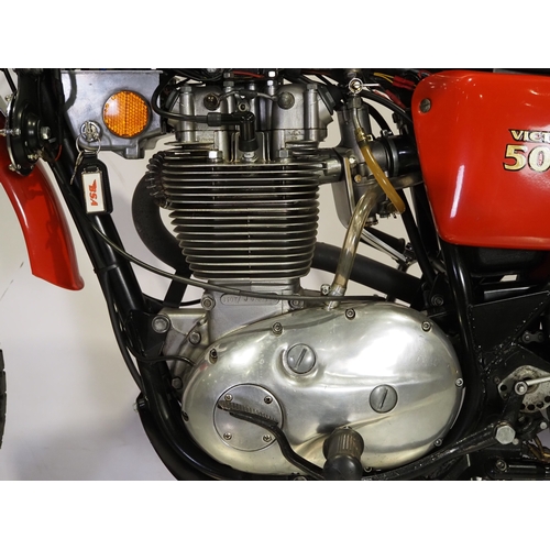 854A - BSA B50T trail bike. 1971. 500cc
Frame No. B50T JG00386
Engine No. B50T JG00386
Runs and rides. This... 