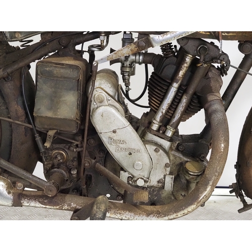 855 - Royal Enfield Model JL motorcycle project. 1930. 500cc
Frame No. 8810
Engine No. HS1140
Engine runs.... 