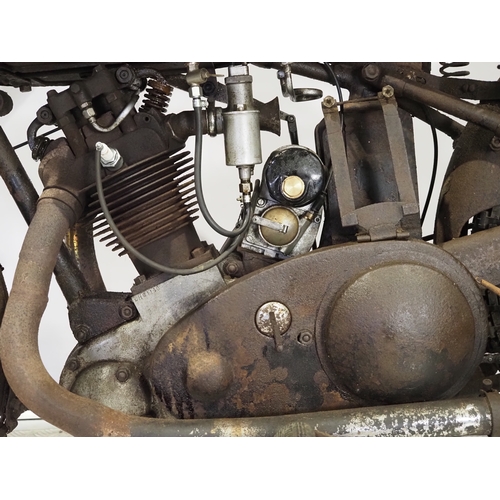 855 - Royal Enfield Model JL motorcycle project. 1930. 500cc
Frame No. 8810
Engine No. HS1140
Engine runs.... 