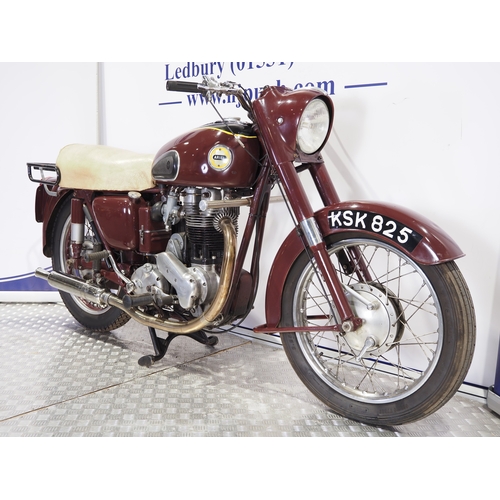 855A - Ariel Red Hunter motorcycle. 1958. 500cc
Frame No. APR9754
Engine No. LC897
Runs and rides. Older re... 
