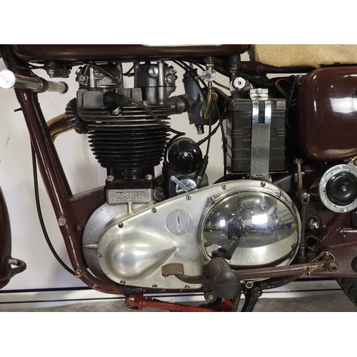 855A - Ariel Red Hunter motorcycle. 1958. 500cc
Frame No. APR9754
Engine No. LC897
Runs and rides. Older re... 