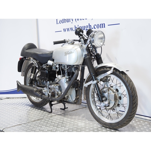 856 - Velocette Thruxton motorcycle. 1966. 
Frame No. RS18881
Engine No. VMT 396
Runs and rides but may re... 
