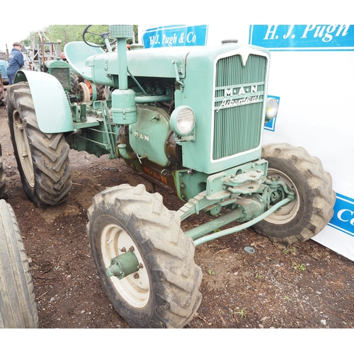 122 - MAN Alkerdiesel tractor. Runs and drives. 4wd. Early restoration. S/n 3500487/83. Fitted with Schlan... 