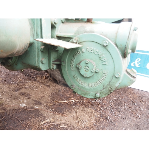 122 - MAN Alkerdiesel tractor. Runs and drives. 4wd. Early restoration. S/n 3500487/83. Fitted with Schlan... 