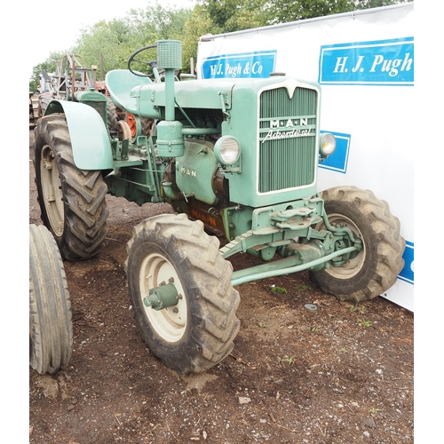 122 - MAN Alkerdiesel tractor. Runs and drives. 4wd. Early restoration. S/n 3500487/83. Fitted with Schlan... 