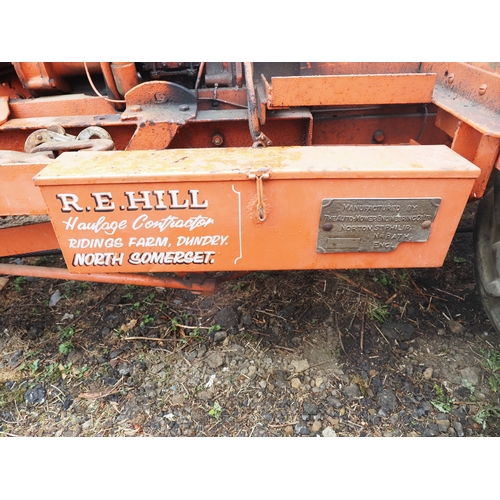 113 - Allis Chalmers WF tractor. Diesel. Runs and drives. S/n WF2047. Fitted with Perkins P3 engine, Wheel... 