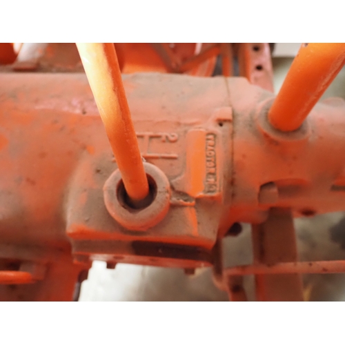 111 - Allis Chalmers B tractor. Petrol paraffin. Runs and drives. Fitted with PTO and good front tyres