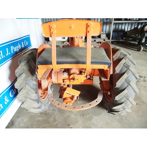 111 - Allis Chalmers B tractor. Petrol paraffin. Runs and drives. Fitted with PTO and good front tyres