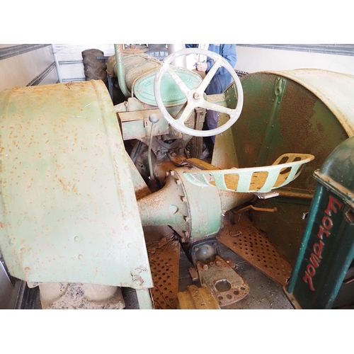 124 - Fordson Standard N wide wing tractor. Petrol paraffin