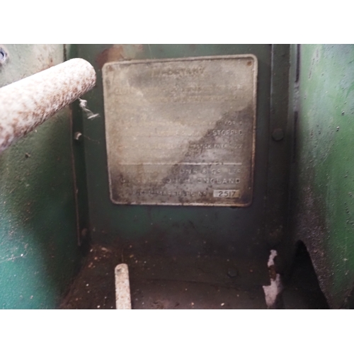 117 - Field Marshall Series 1 tractor. Engine turns over. S/n 2517