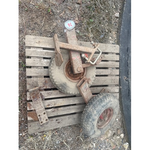 Implement depth wheels