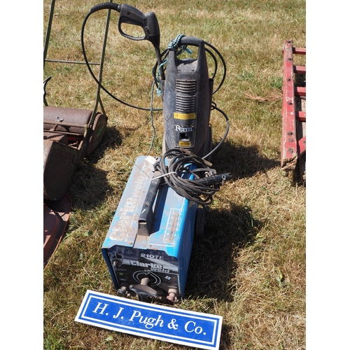 29 - Clarke 210TE welder and Ferm pressure washer