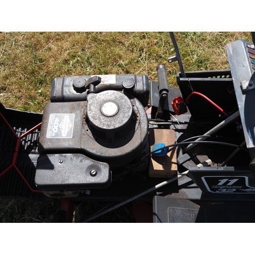 35 - Westwood ride on mower. Runs and drives. Key in office