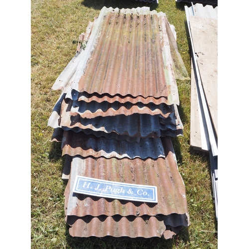 9 - Mixed reclaimed roof sheets