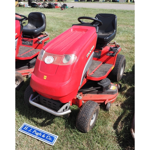 53 - Countax C600H ride on mower. Key in office