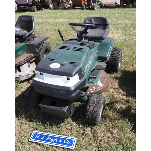64 - Hayter Heritage ride on mower. Key in office
