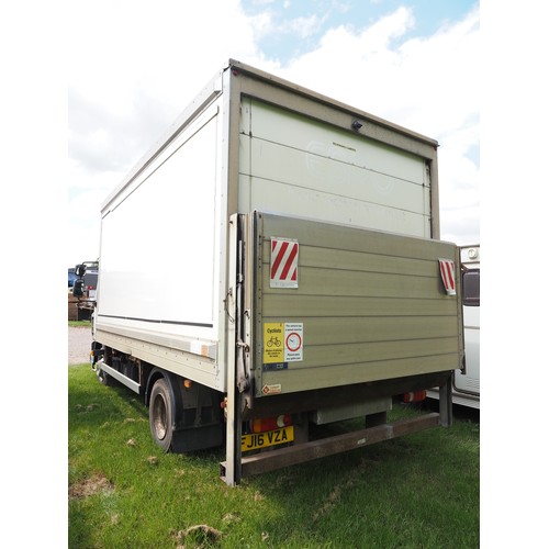3006 - DAF LF Euro 6 cargo lorry. Showing 281,766 miles. Runs and drives. Reg. FJ16 VZA. V5, paperwork and ... 