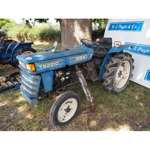 2001 - Iseki TS2210 compact tractor. Key in office