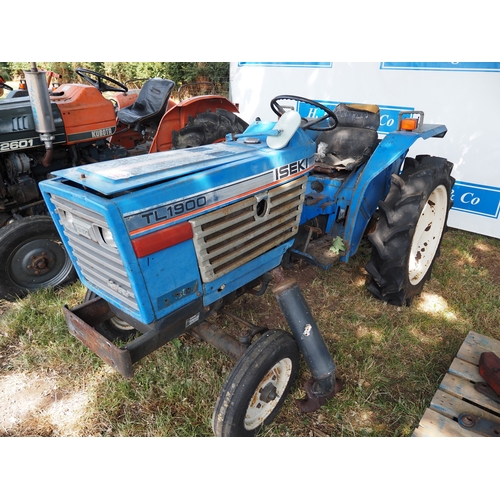 2002 - Iseki TL1900 compact tractor. Key in office