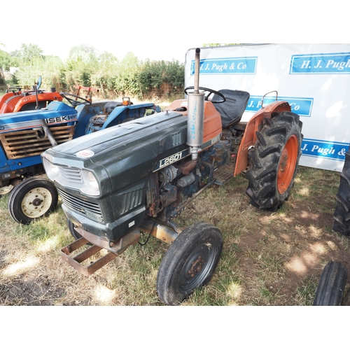 2003 - Kubota L2601 compact tractor. Key in office
