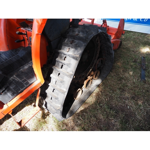 2005 - Kubota Greats GT21 halftrack compact tractor and Kubota RSP125 tiller. Key in office