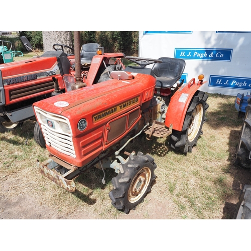 2007 - Yanmar YM1510D 4WD compact tractor. Key in office