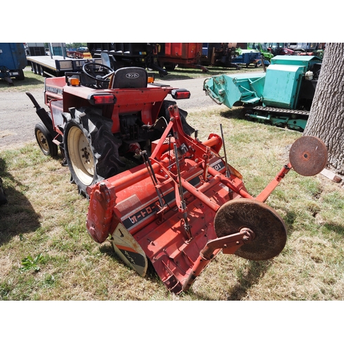 2008 - Yanmar F20 compact tractor and RSB1401 tiller. Key in office