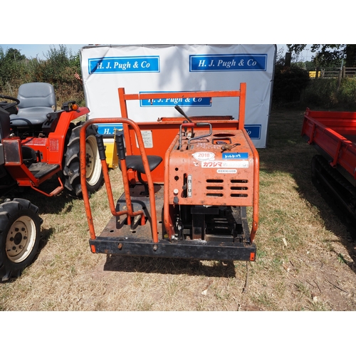 2018 - Kawashima Tracked truck. Kubota engine