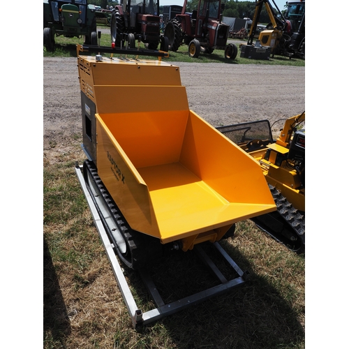 2024 - Raptor mini SF650 tracked dumper. NOS. Key in office