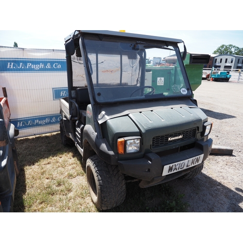 2059 - Kawasaki mule 4010. V5 and key in office
