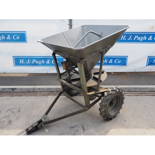 1718 - Massey Ferguson trailed fertiliser spinner.