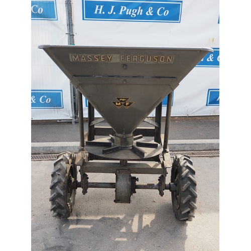 1718 - Massey Ferguson trailed fertiliser spinner.