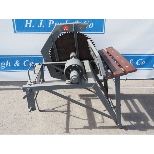1738 - Massey Ferguson logging bench. Type 726. S/n W4660. Badged