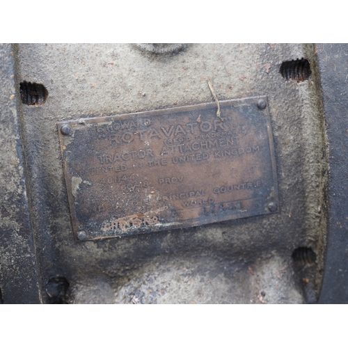 1744 - Howard rotavator attachment. S/n 17689. Badged