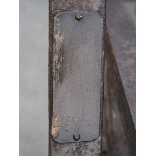 1755 - Massey Ferguson folding weeder. Model 709. S/n R9592