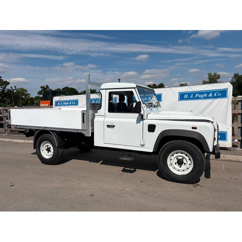 Land Rover Defender 130. Built by SHB Vehicle Hire and Coachworks. Warranted 191 miles, ex MOD and dry stored for many years. First registered 2023. Reg. NY61 LHL. Key in office
