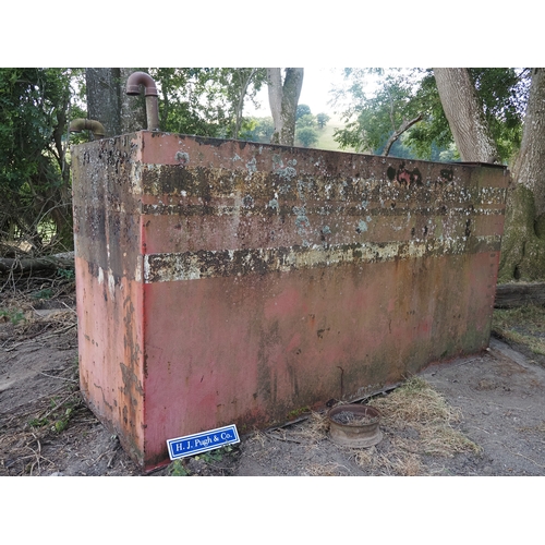 131 - Oil tank 12ft x 4ft. Believed to have oil inside